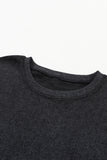 Plus Size Heart Sequin Round Neck Sweatshirt 