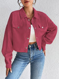 Honey Snap Down Long Sleeve Jacket 