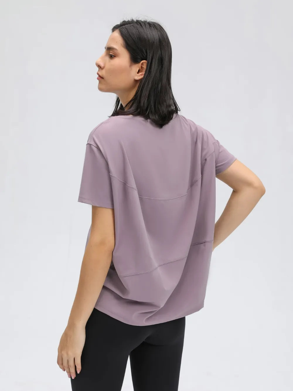 Millennia Round Neck Short Sleeve Active T-Shirt 