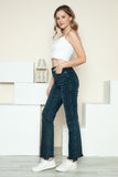 Judy Blue Full Size Button Fly Hem Destroy Straight Jeans 