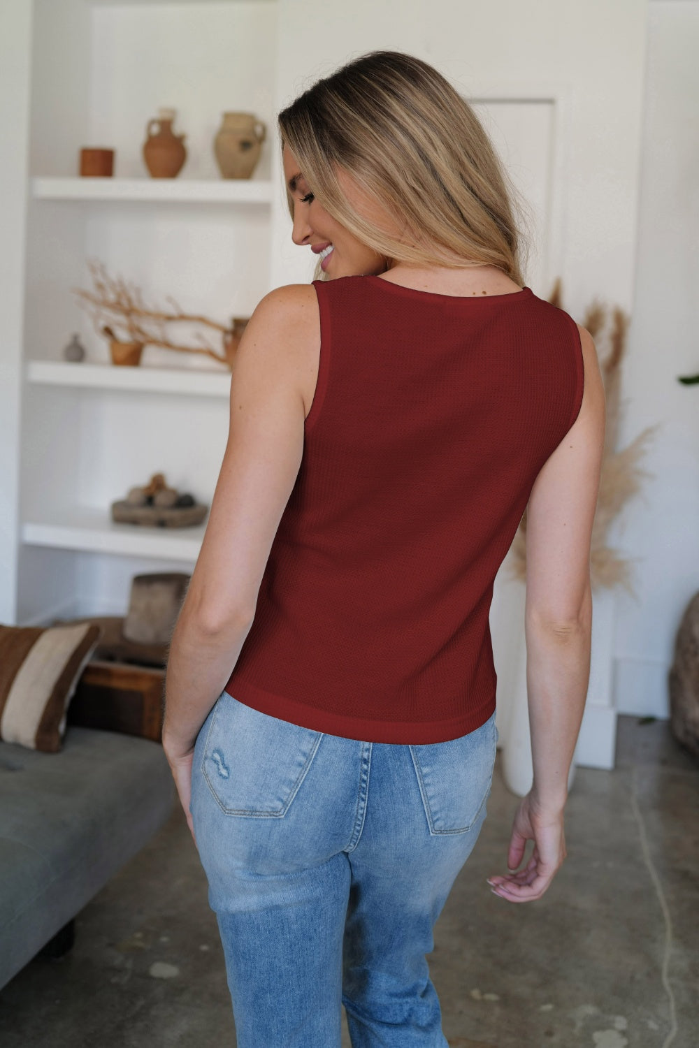 FAM-FAM Scoop Neck Wide Strap Tank 