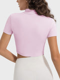 Millennia Quarter Zip Short Sleeve Active T-Shirt 