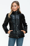YMI Pocketed Zip Up Turtleneck Puffer Jacket 