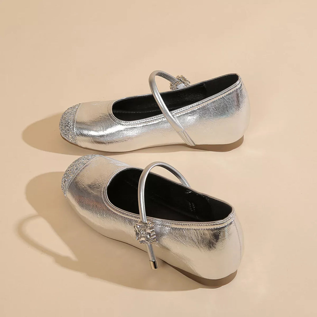Round Toe Mary Jane Loafers 