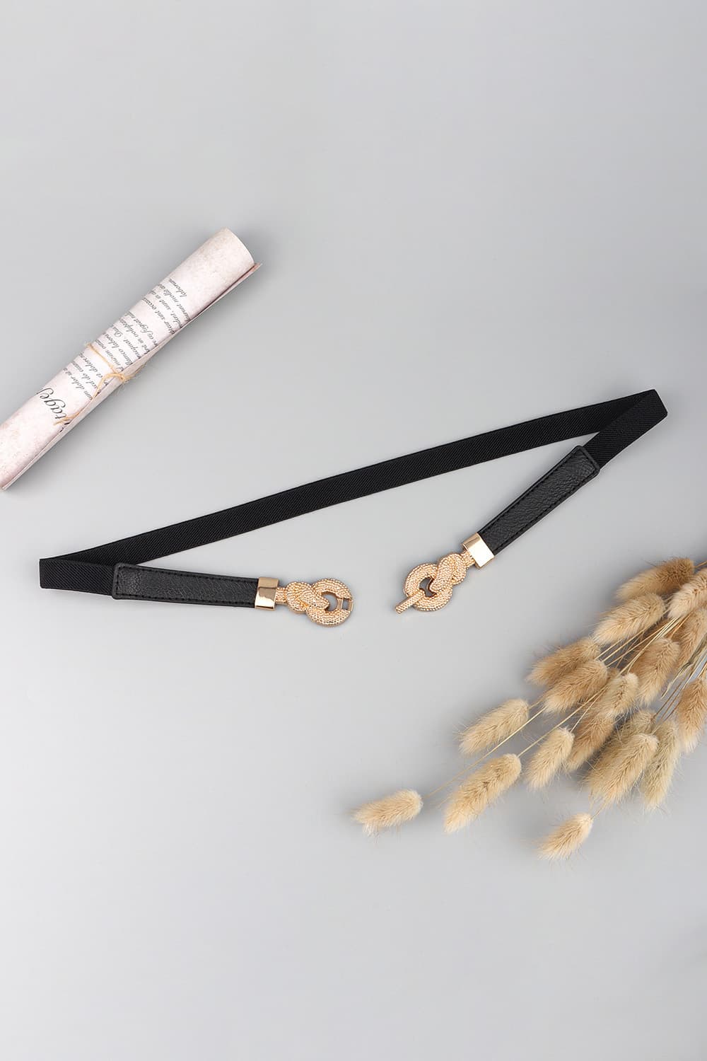 Zinc Alloy Buckle PU Leather Belt 