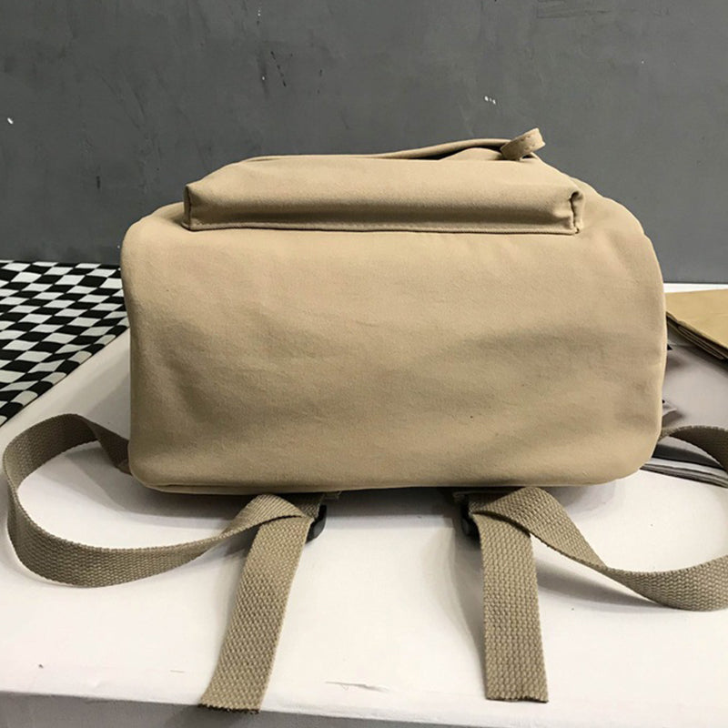 Zip Cotton Backpack Bag 