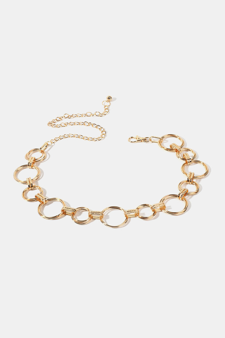 Alloy Chain Circle Shape Belt 