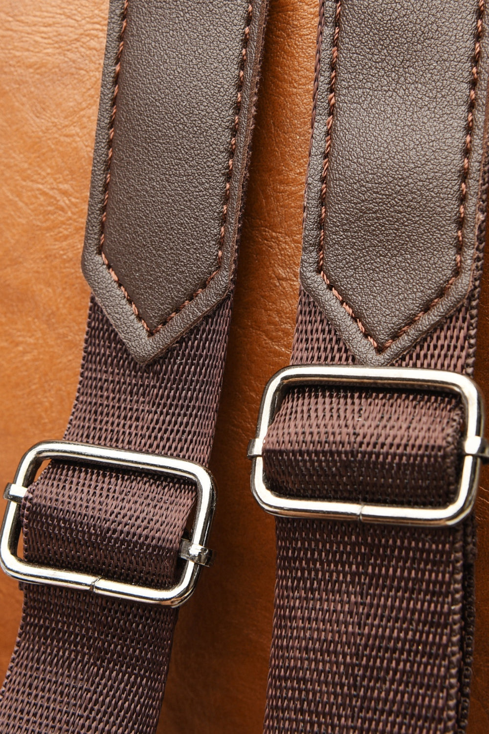 PU Leather Large Backpack Bag 