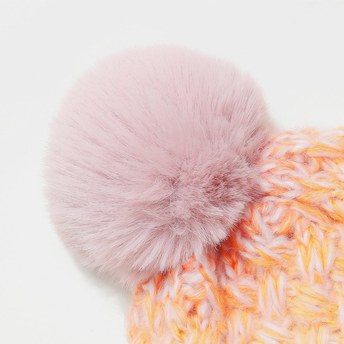Gradient Knit Hat with Pompom 