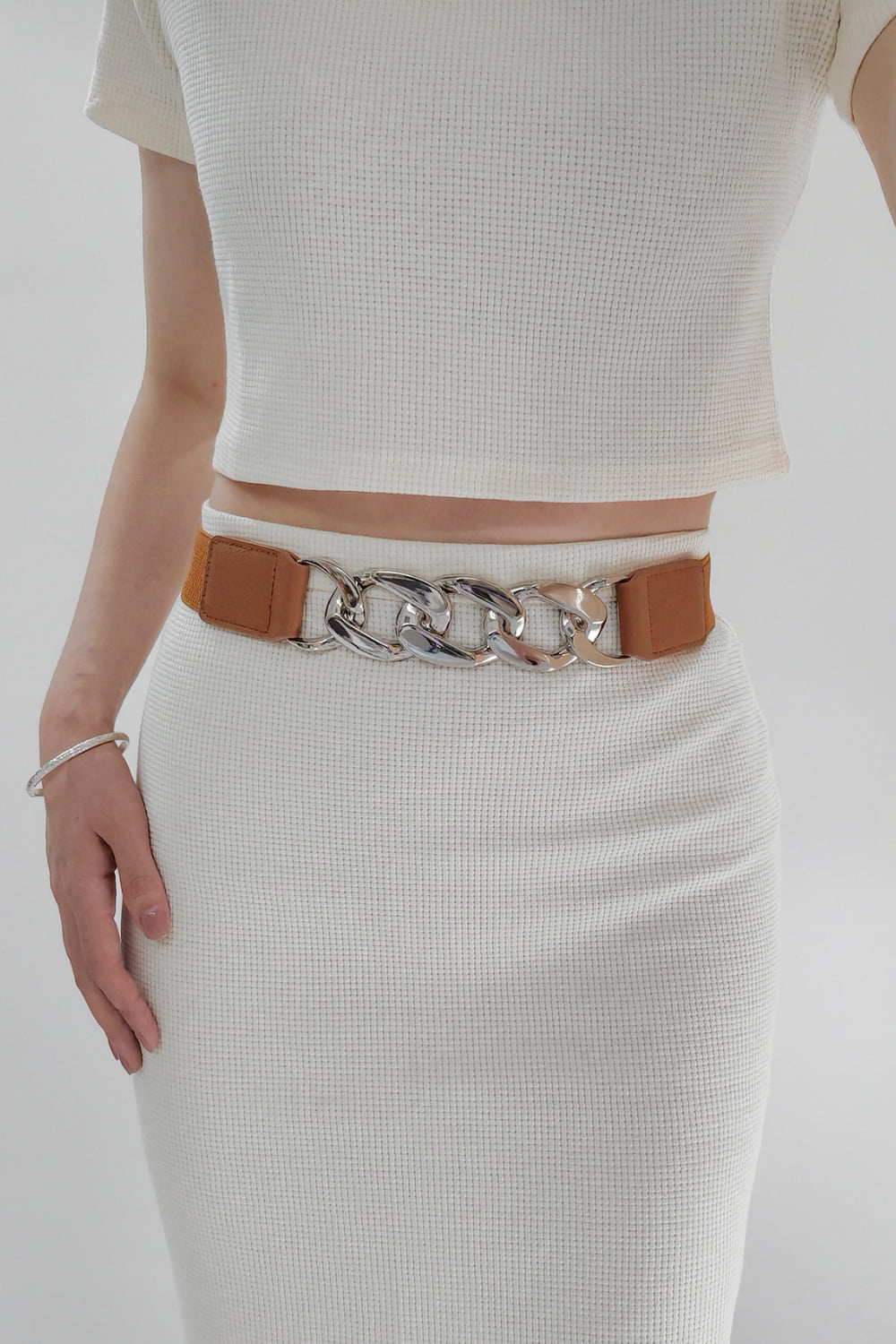 Chain Detail Elastic Belt 