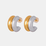 18K Gold-Plated C-Hoop Earrings 