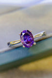 1 Carat Moissanite 4-Prong Solitaire Ring 