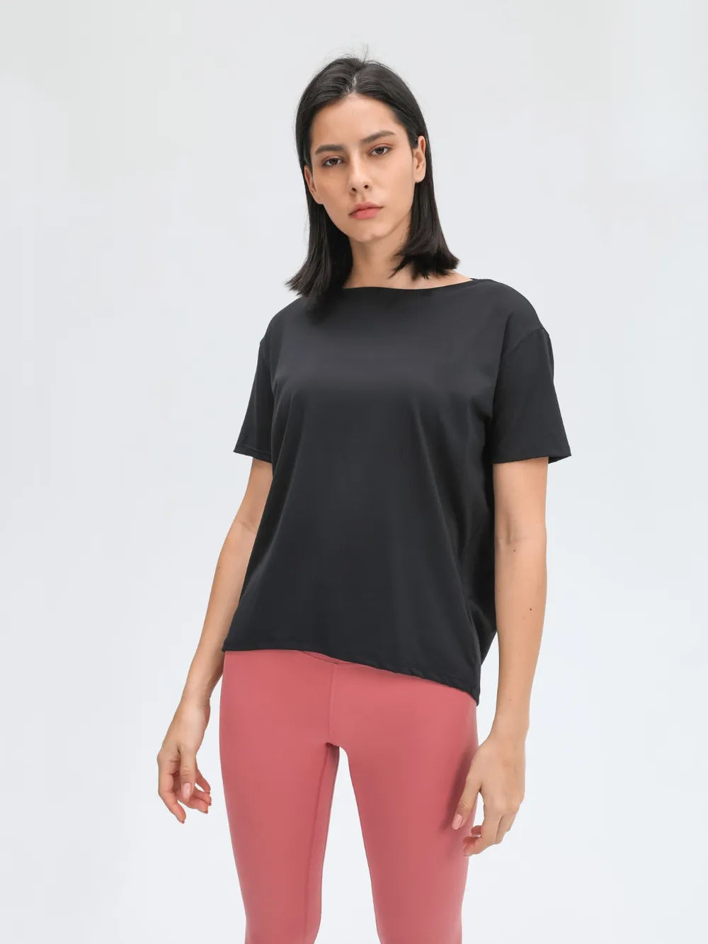 Millennia Round Neck Short Sleeve Active T-Shirt 