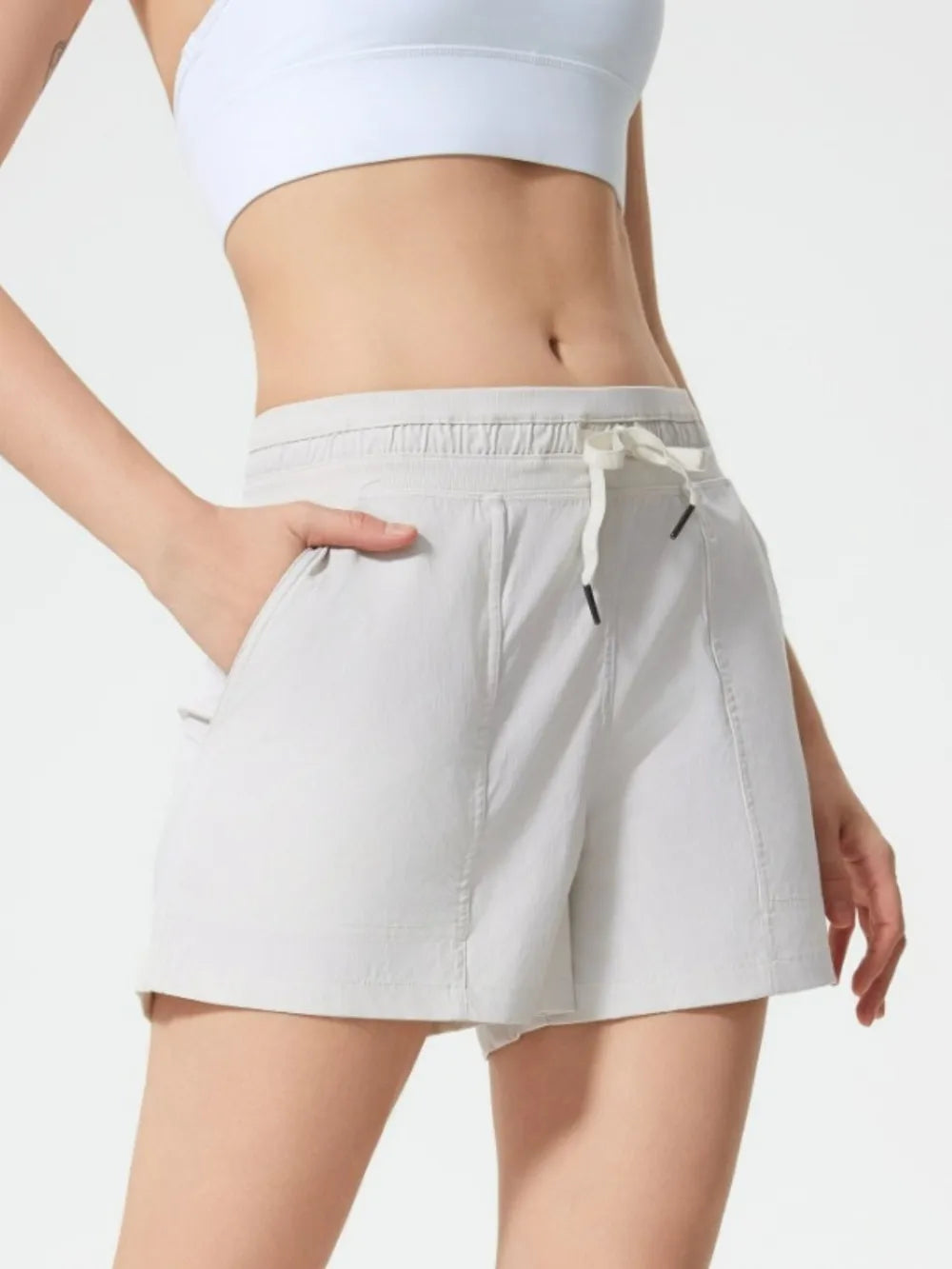 Millennia Drawstring Active Shorts with Pockets 