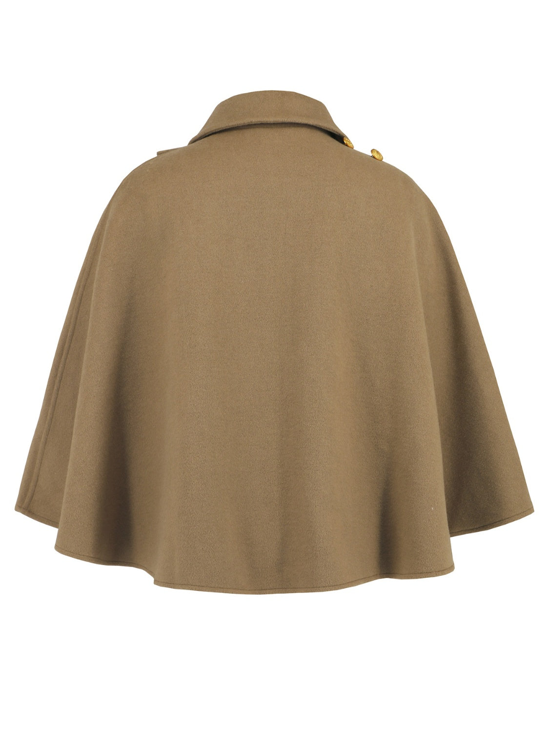 Collared Neck Cropped Cape 