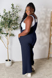 Double Take Full Size Wide Strap Overall with Pockets 