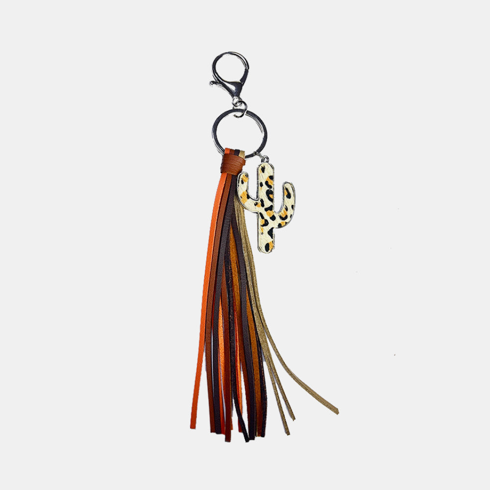 Cactus Keychain with Tassel 