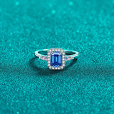 1 Carat Moissanite 925 Sterling Silver Ring 