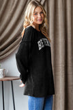 Heimish Ribbed Exposed Seam Long Sleeve T-Shirt 