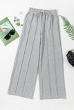 Drawstring Wide Leg Active Pants 