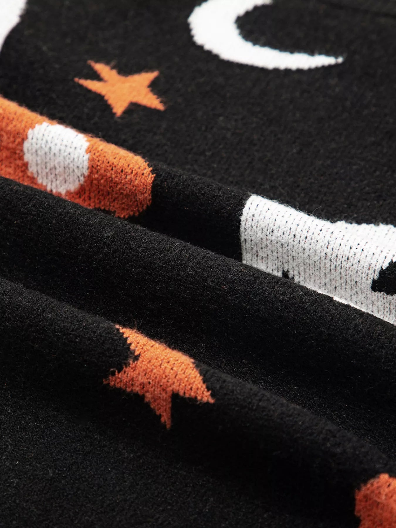 Halloween Gothic Pattern Long Sleeve Sweater 