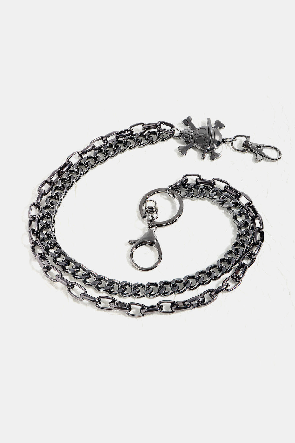 Treasure Point Shape Double Layer Alloy Belt 