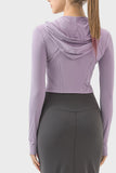 Millennia Zip Up Hooded Long Sleeve Active Outerwear 