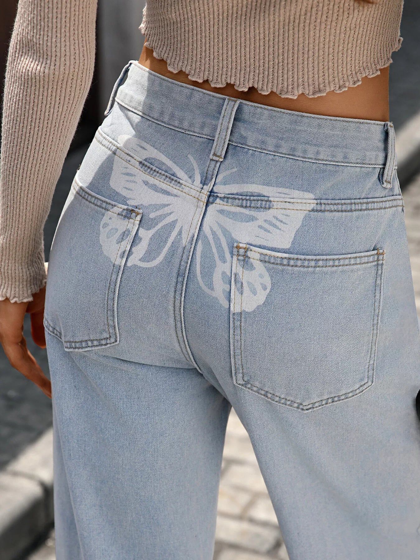 High Waisted Wide Leg Jeans 