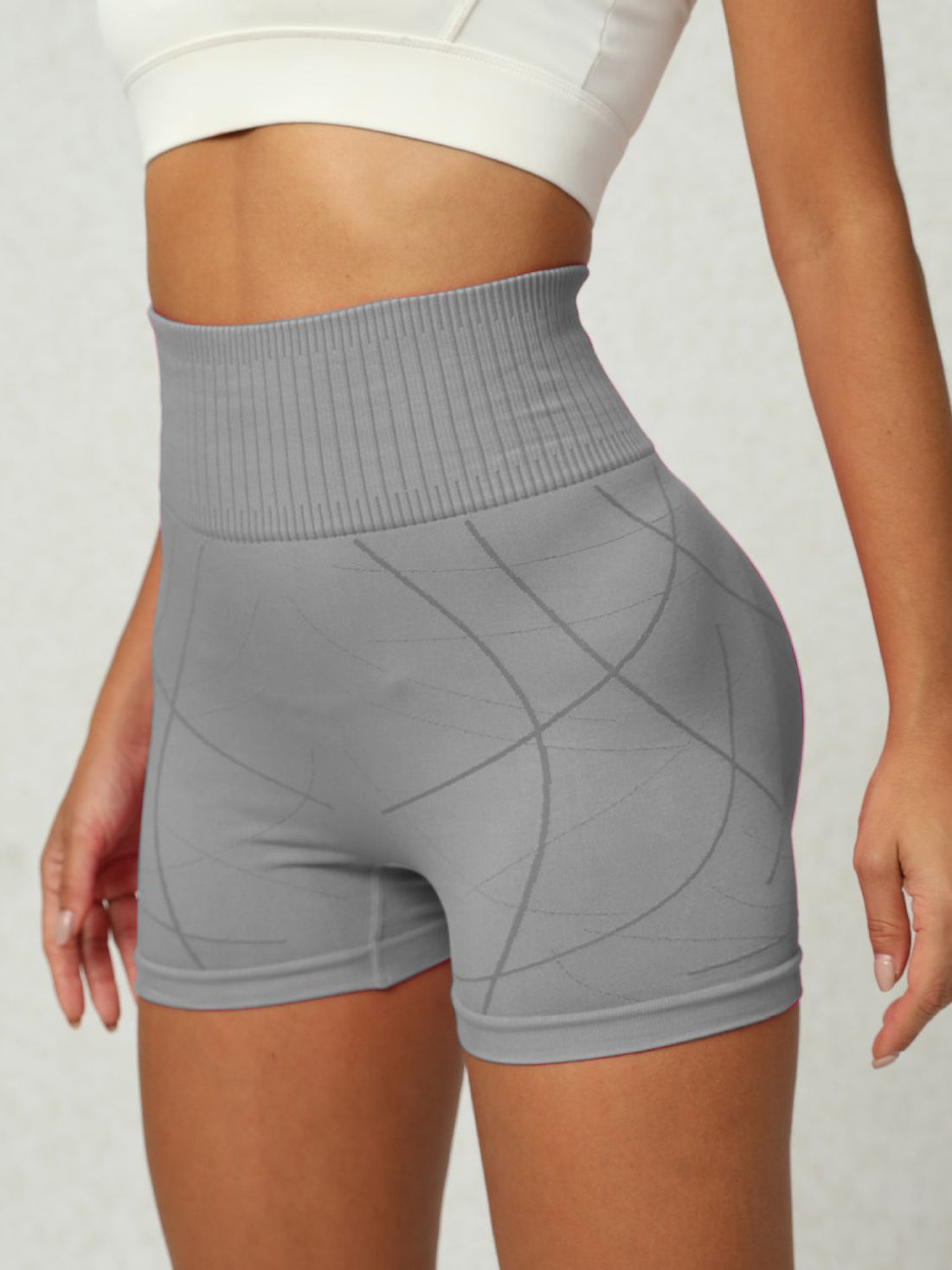 High Waist Active Shorts 