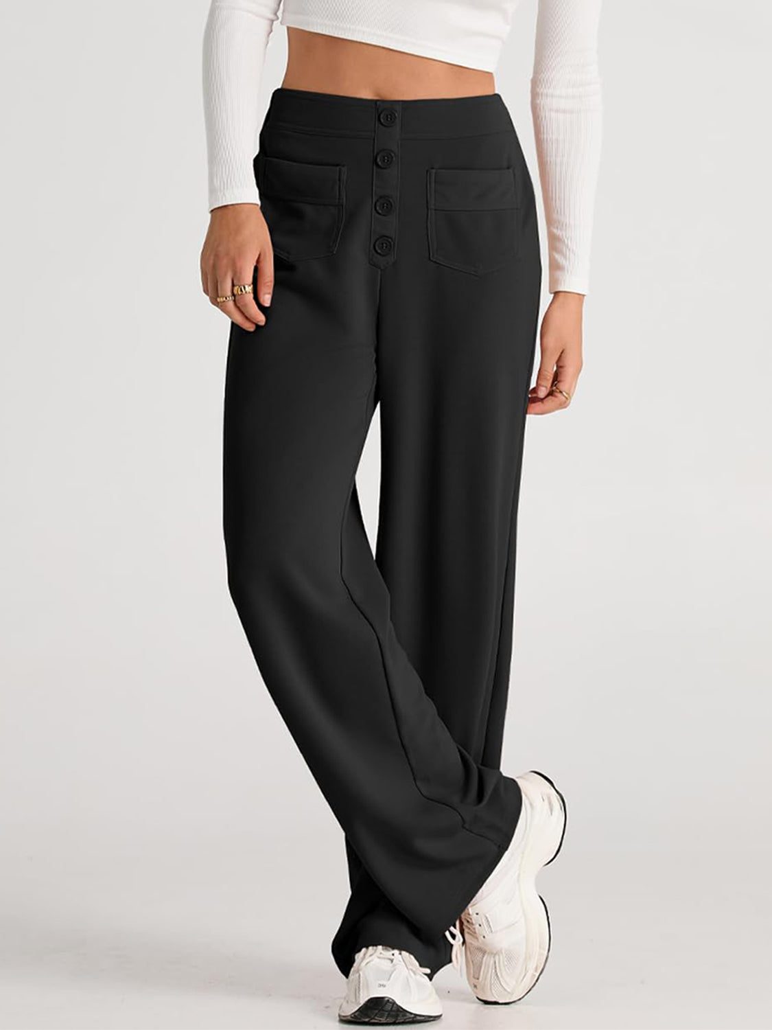 High Waist Wide Leg Pants Pants