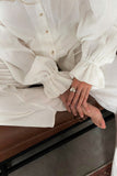 Breathable Ruffled V-Neck Long Sleeve Top and Pants Set 