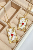 Tarot Card Pendant Stainless Steel Necklace 