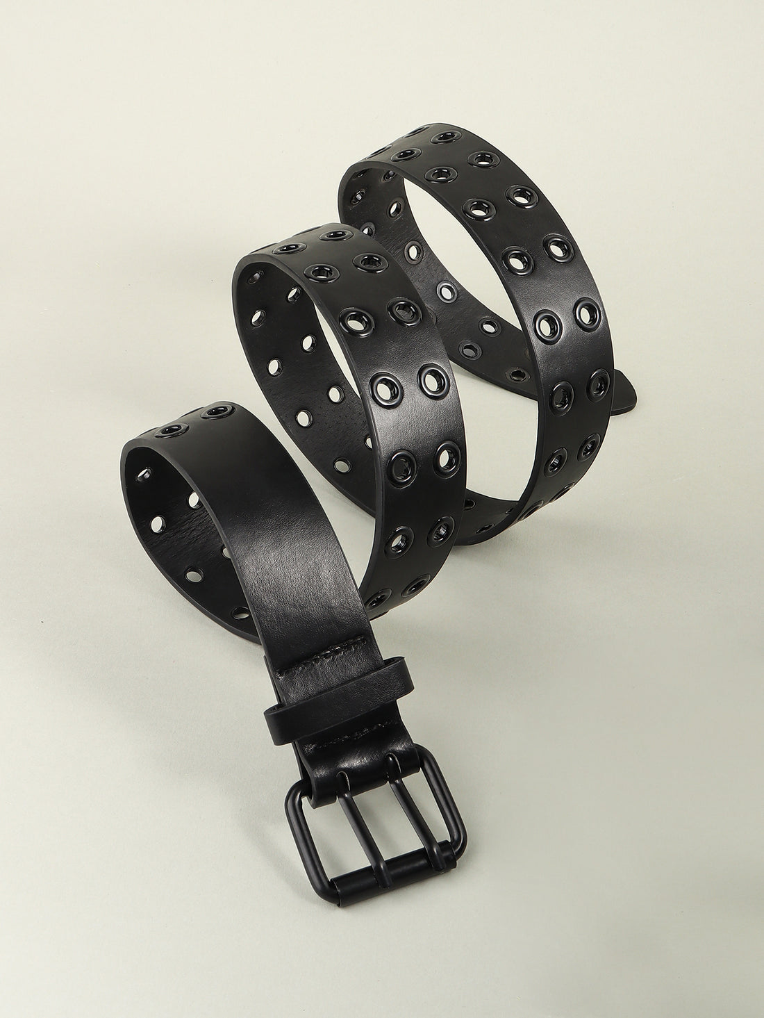 Grommet PU Leather Belt 