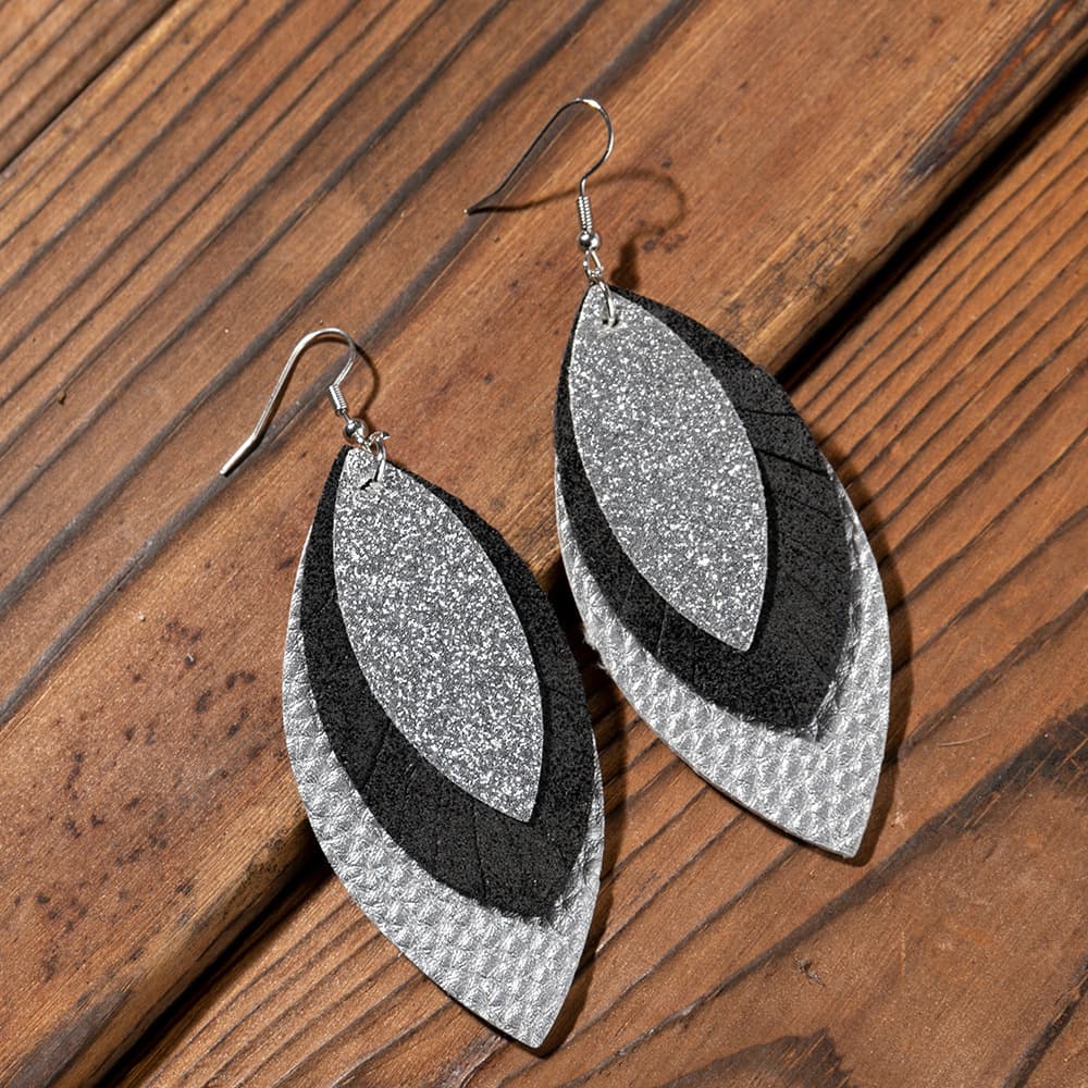 PU Leather Drop Earrings 