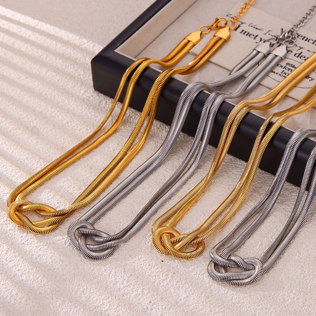 Titanium Steel Knot Necklace 