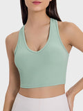 Millennia Scoop Neck Wide Strap Active Tank 