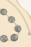 Vintage Turquoise Alloy Belt 