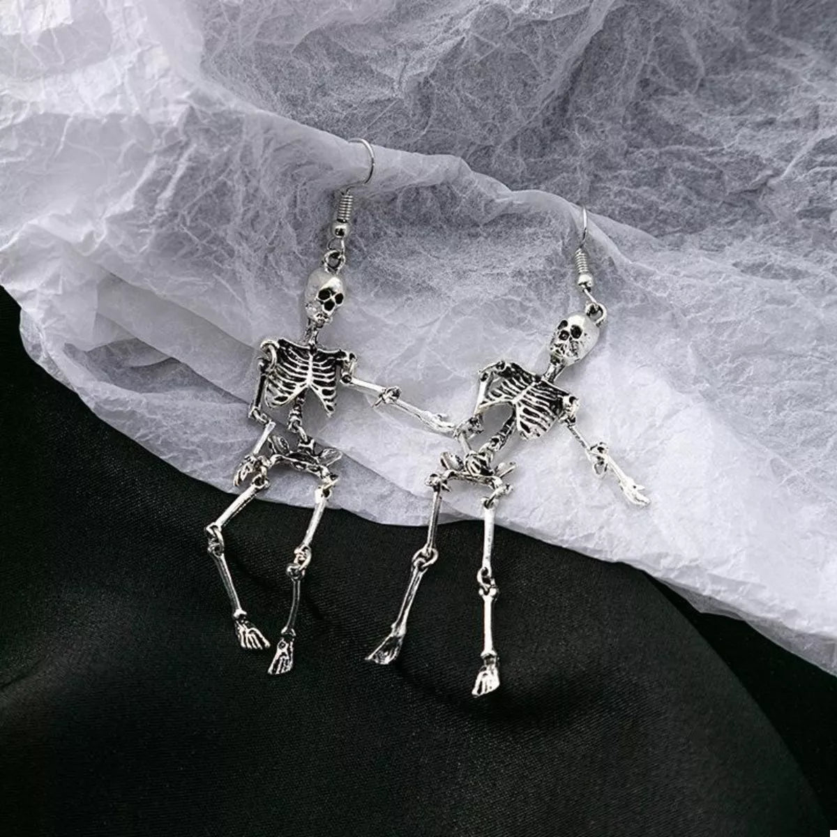 Halloween Skeleton Dangle Earrings 