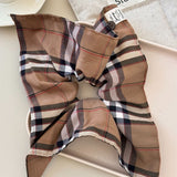 Contrast Plaid Elastic Hair Scrunchy 