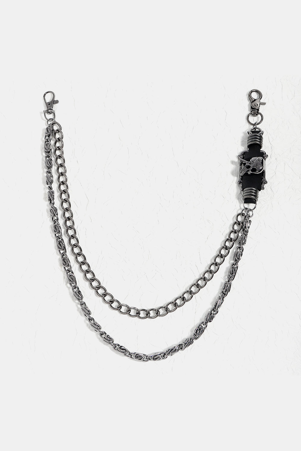 Double Layer Alloy Chain Belt 