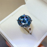 10 Carat 925 Sterling Silver Moissanite Ring 