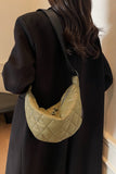 Quilted Adjustable Strap Crossbody Bag 