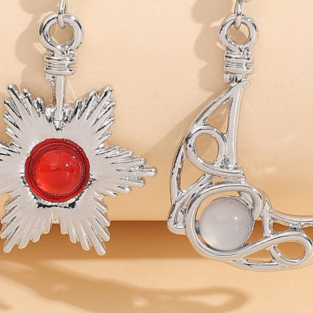 Beaded Alloy Earrings 