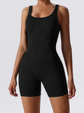 Basic Bae Ribbed Sleeveless Active Romper 