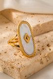 Natural Stone Copper Ring 