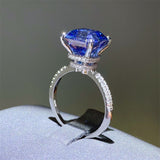 5 Carat Moissanite Zircon 925 Sterling Silver Ring 
