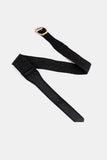 Alloy Buckle Braided Belt 