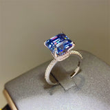 5 Carat Moissanite Zircon 925 Sterling Silver Ring 