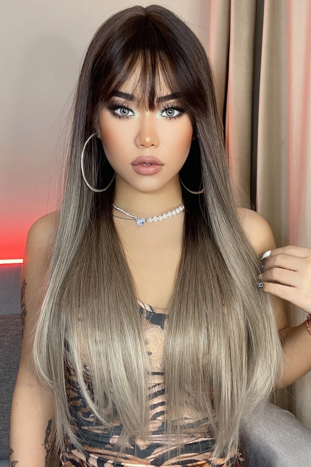Long Straight Synthetic Wigs 26'' 