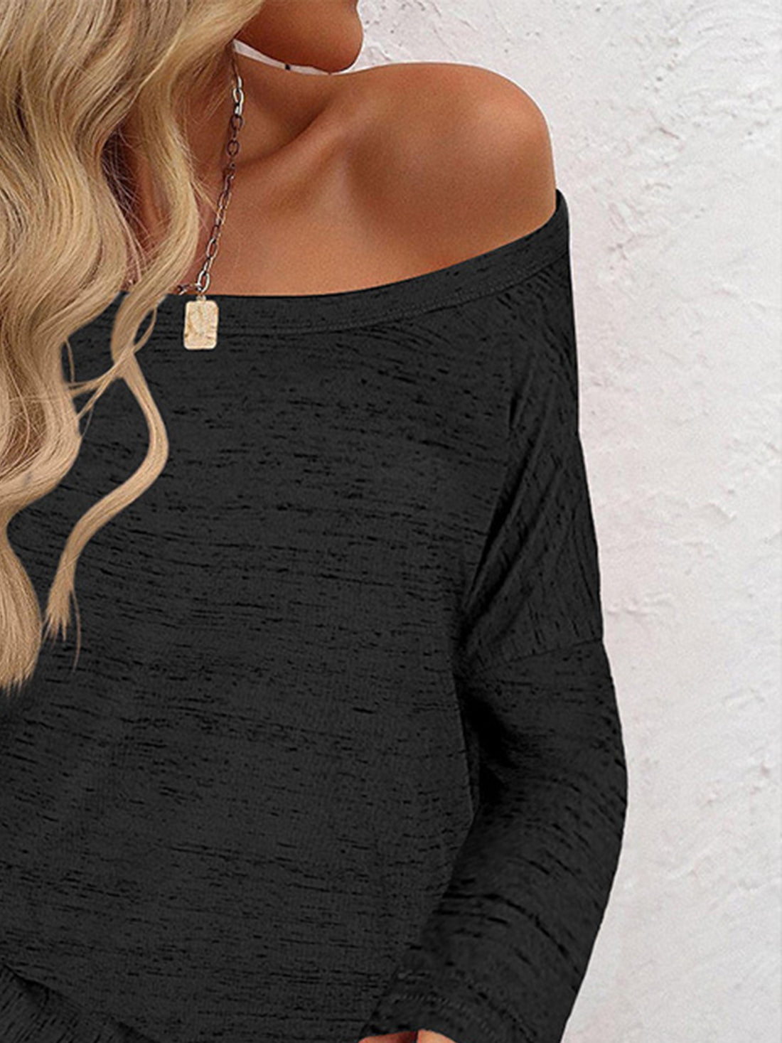Full Size Heathered Long Sleeve Top 